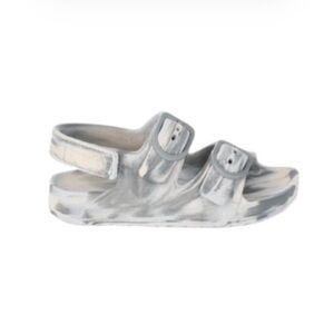wonder nation Gray Camo Toddler Sandals with Dual Straps